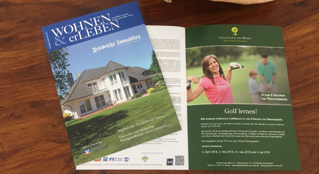 Magazin Zeitschrift print WOHNEN & erLEBEN